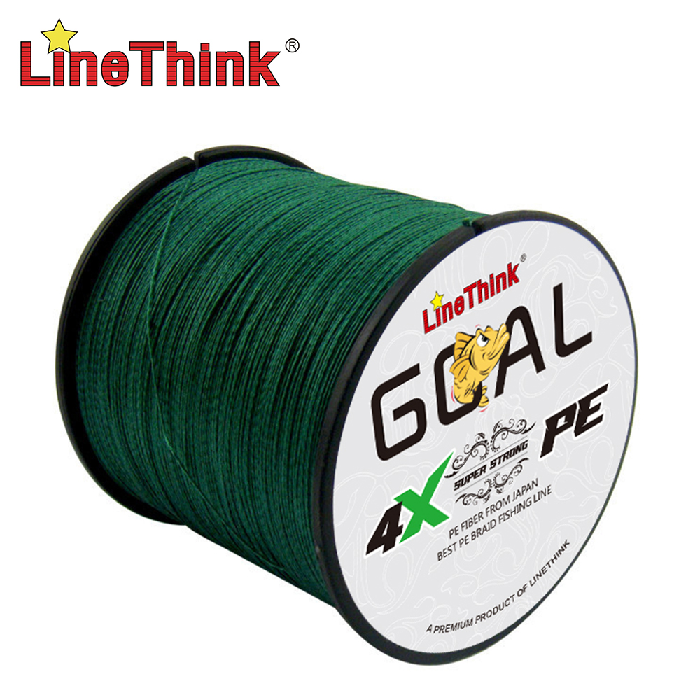 Baitcasting Reel - Леска плетеная Linethink Goal 300м/500м, 4-жильная,